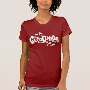T-shirt Joli blanc vintage de typographie de danseur