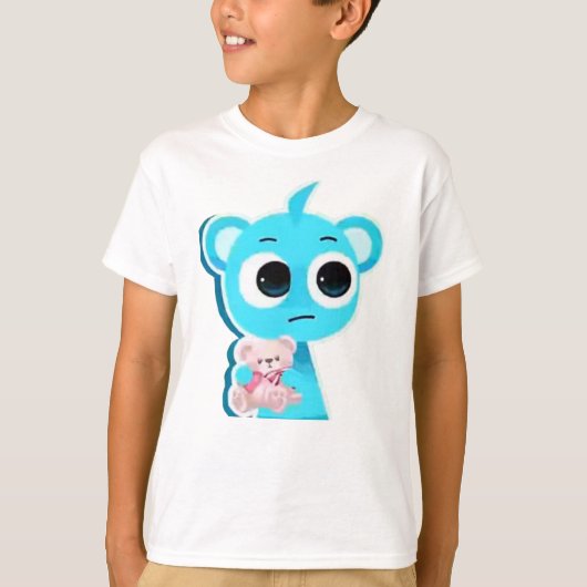 T-shirt Joli Bleu Ciel de Sprunki (Devant)