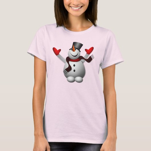 T-shirt Joli bonhomme de neige (Devant)