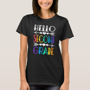 T-shirt Joli Bonjour Deuxième année Rentrée des classes Pr