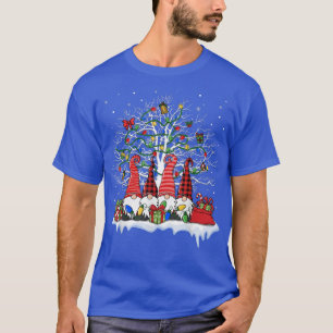 T-shirt Joli Buffalo Gnome Plaid Christmas Tree Léger laid