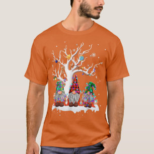 T-shirt Joli Buffalo Gnome Plaid Christmas Tree Léger laid