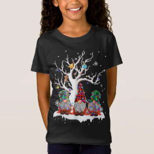 T-Shirt Joli Buffalo Gnome Plaid Christmas Tree Léger laid