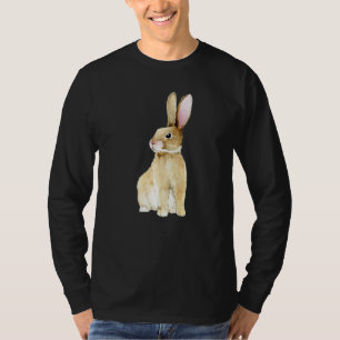 T-shirt Joli Bunny coloré Visage Tie Tee Lunettes Rabbit E