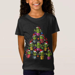 T-Shirt Joli Cactus Noël Arbre Succulent Cactus Noël