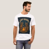 T-shirt Joli camping Racoons. (Devant entier)