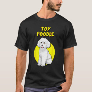 T-shirt Joli Caniche Toy Blanc