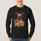 T-shirt Joli Carlin Reindeer Noël Éclairage Père Noël Xmas (Devant)