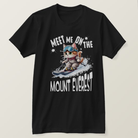 T-shirt Joli CAT.Le chat d'aventure sans peur qui prend. P (Design devant)