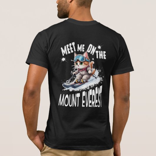 T-shirt Joli CAT.Le chat d'aventure sans peur qui prend. P (Dos)