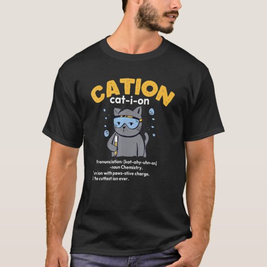 T-shirt Joli Cation Chat Ion (Devant)