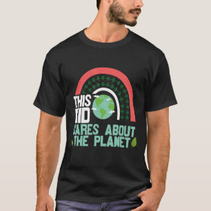 T-shirt Joli Ce Garçon Planète Protéger Sauvez l'Heure du