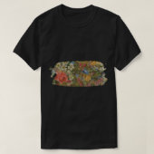 T-shirt Joli. C'est bizarre. Peinture de fleurs (Design devant)