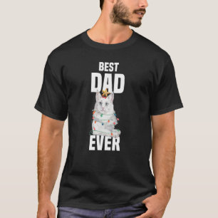 T-shirt Joli chat angora avec guirlandes lumineuses Meille