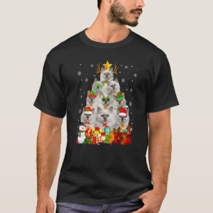 T-shirt Joli chat Birman ornement arbre de Noël Chat Xmas