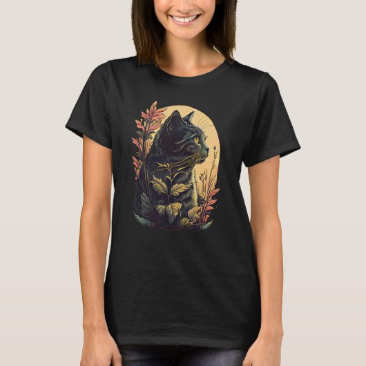 T-shirt Joli Chat Chaton Minou (Devant)