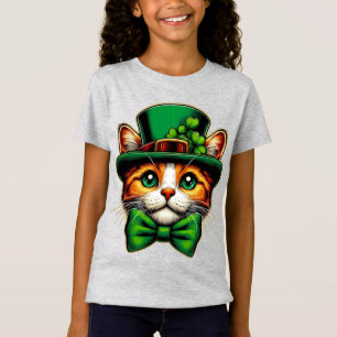 T-Shirt Joli chat/chaton Saint Patrick's Day