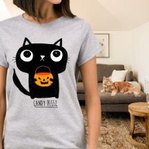 Joli Chat d'Halloween Bonbons S'il Vous Plaît