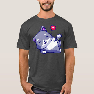 T-shirt Joli chat en train de poser un dessin