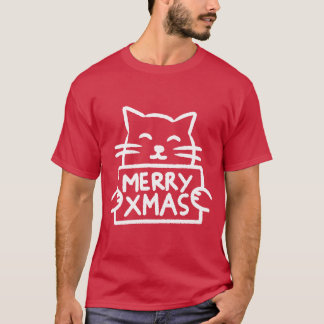 T-shirt Joli Chat Joyeux Noël