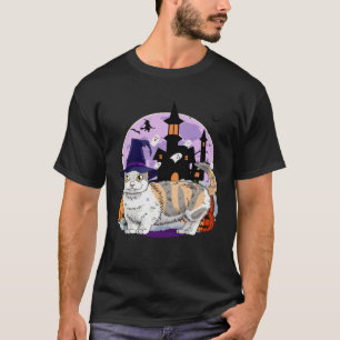 T-shirt Joli chat Munchkin Halloween sorcière citrouille
