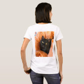 T-shirt Joli Chat Noir (Dos entier)