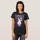 T-shirt Joli Chat - Nom Cindy (Devant entier)