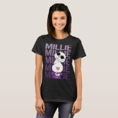 T-shirt Joli Chat - Nom Millie (Devant entier)