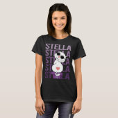 T-shirt Joli Chat - Nom Stella (Devant entier)