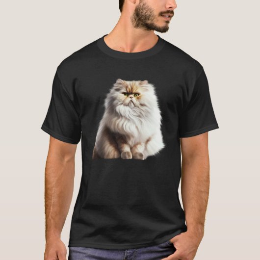 T-shirt Joli chat persan chat duveteux (Devant)