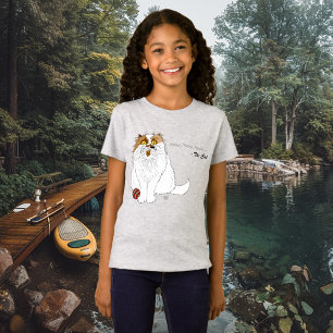 T-Shirt Joli chat persan duveteux Drôle de miaulement bleu