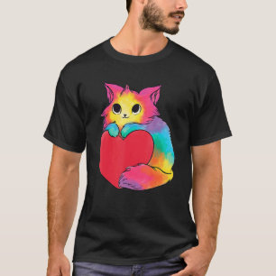 T-shirt Joli Chat pour la Saint-Valentin Adoption de Chat