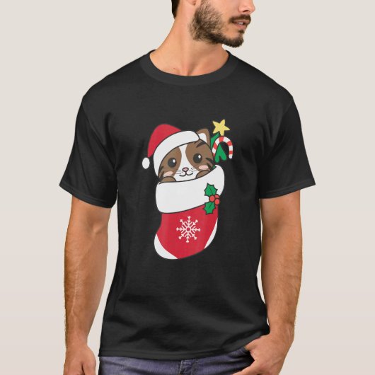 T-shirt Joli Chat Pour Noël Chat 6 (Devant)