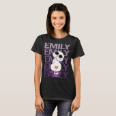 T-shirt Joli Chat - Prénom Emily (Devant entier)