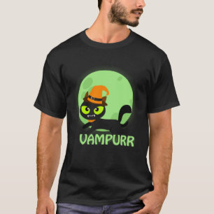 T-shirt Joli Chat Vampire Halloween Vampurr