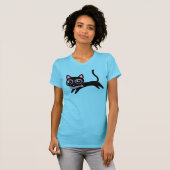 T-shirt Joli chaton avec poisson (Devant entier)