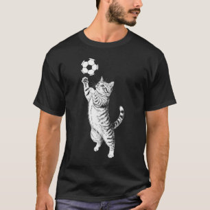 T-shirt Joli chaton tigré vintage noir et blanc