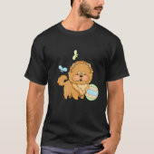T-shirt Joli Chien Brown Et Boule (Devant)