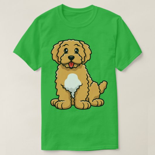 T-shirt Joli chien doré (Design devant)
