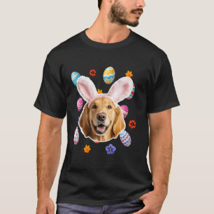 T-shirt Joli chien Retriever doré portant des oreilles de 