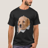 T-shirt Joli Chiot Golden Retriever Face Golden Retriever (Devant)