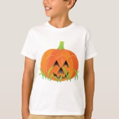T-shirt Joli Citrouille d'Halloween Jack-O-Lantern (Devant)
