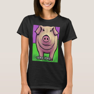 T-shirt Joli Cochon Piggie Rose Rose 18