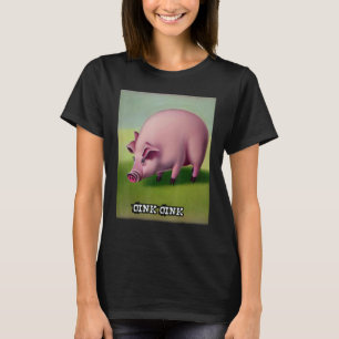 T-shirt Joli Cochon Piggie Rose Rose 25