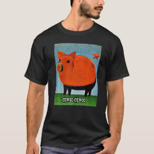 T-shirt Joli Cochon Piggie Rose Rose 29