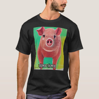 T-shirt Joli Cochon Piggie Rose rose 32