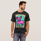T-shirt Joli Cochon Piggie Rose rose 44 (Devant entier)