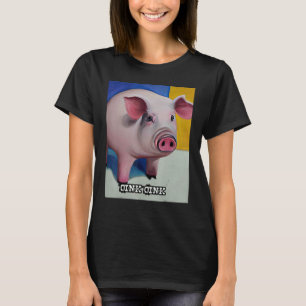 T-shirt Joli Cochon Piggie Rose rose 45
