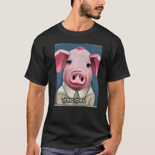 T-shirt Joli Cochon Piggie Rose rose 54