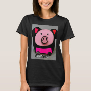 T-shirt Joli Cochon Piggie Rose rose 55